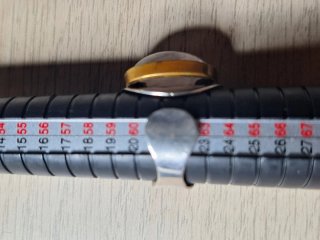 Anillo antiguo plata con piedra