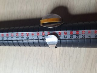 Anillo antiguo plata con piedra