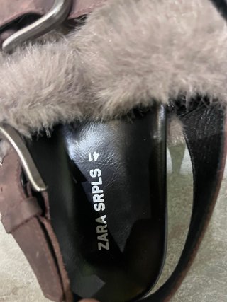 Espectaculares Sandalias Zara Piel N.41