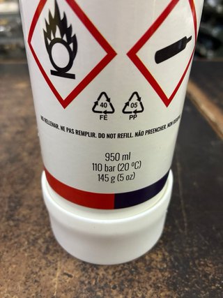 Bombola Ossigeno 950ml OXYGEN UN 1072