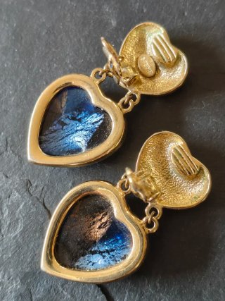 Pendientes Corazón colgante Vintage "Sabine"