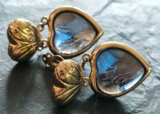 Pendientes Corazón colgante Vintage "Sabine"