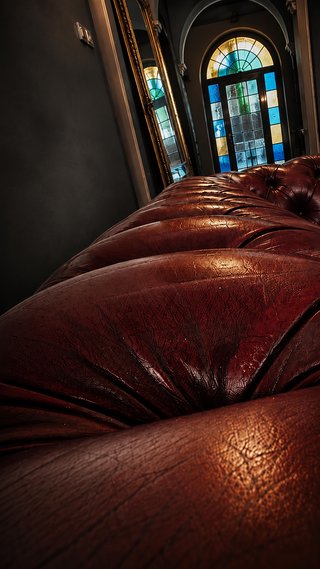 Sofá Chesterfield Piel Burdeos Oxblood