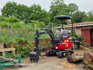 MINIEXCAVADORA 1 TONELADA – COMPACTA – GIRO 360°
