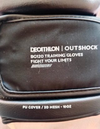 Guantes de Boxeo Decathlon Outshock TRNG (Negros)