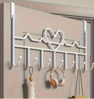 Perchero de puerta con corazón Hasta 2 unidades
