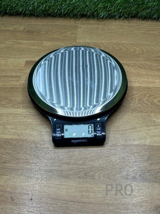 Báscula de Cocina Digital con Pantalla LCD Amazon Basics