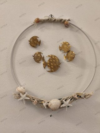 Ghirlanda estiva decorativa pesci e conchiglie