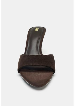 Sandalias tacón serraje Zara Talla 36