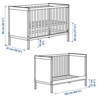 Cuna Ikea Sundvik Blanca