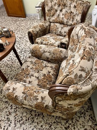 Conjunto sofá y sillones