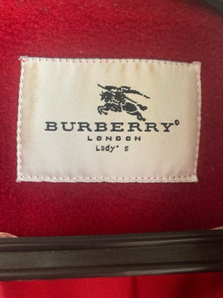 Chaqueta Burberry Roja