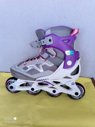 Roller Pattini Oxelo per ragazze viola e grigi