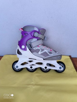 Roller Pattini Oxelo per ragazze viola e grigi