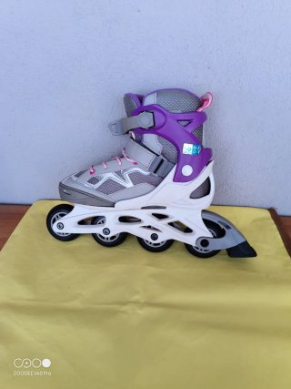 Roller Pattini Oxelo per ragazze viola e grigi