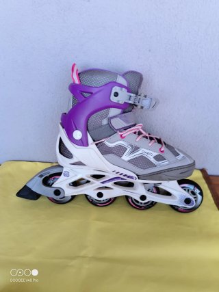 Roller Pattini Oxelo per ragazze viola e grigi