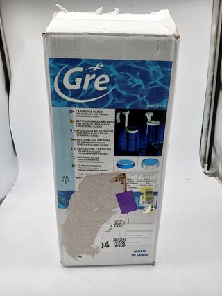 Gre AR121E - Filtro de Cartucho para Piscinas elevadas con Volumen de hasta 16m3. con filtración de