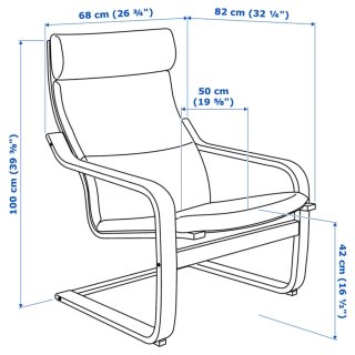 Poltrona e repousa-pés Ikea