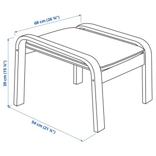 Poltrona e repousa-pés Ikea