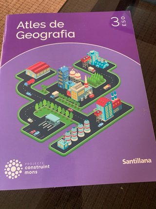 Libro Atles de Geografia 3 ESO Santillana