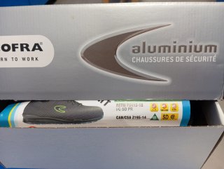 Zapato de trabajo seguridad con punta aluminio