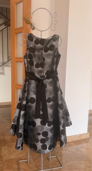 Vestido fiesta elegante lunares