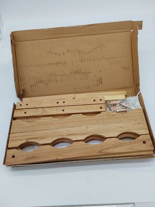 Relaxdays Botellero pequeño de Madera natural 28 x 42,5 x 21 cm Estante con 3 niveles para 12 botell