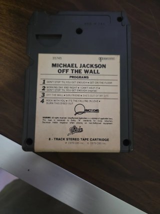 Michael Jackson Off The Wall 8-Track