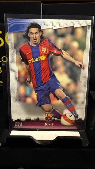 Cromo Messi 074 FC Barcelona Mundicromo