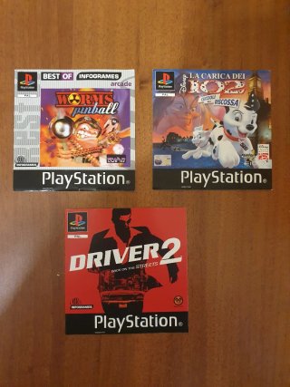 Copertine front, retro e manuali ps1 pal ita