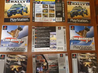 Copertine front, retro e manuali ps1 pal ita