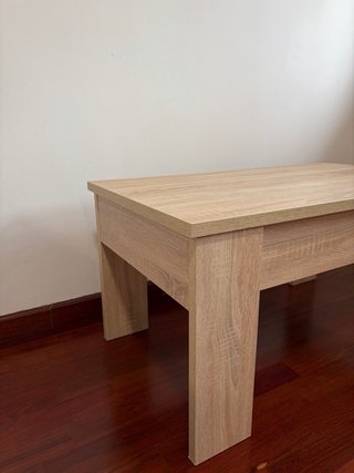 Mesa de centro elevable madera