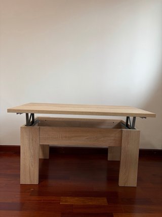 Mesa de centro elevable madera