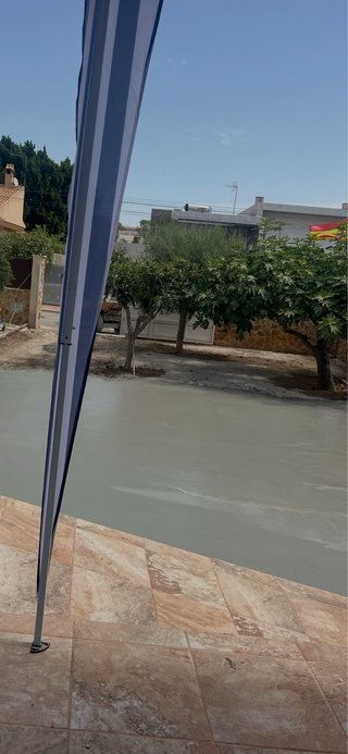 Hormigón impreso y liso