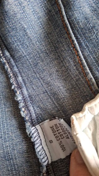 Giacca Pink Oil Jeans vintage blu