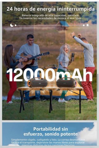 Altavoz Exterior Bluetooth Speaker 120-200w •NUEVO