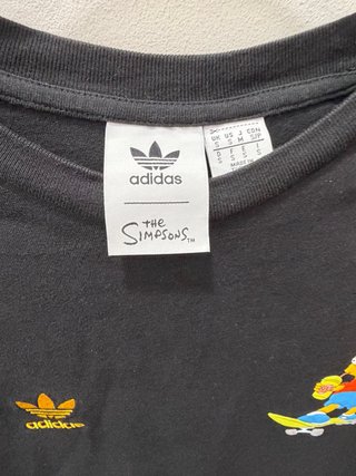 Adidas x The Simpsons Camiseta Negra Amarilla Tall