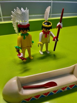 Playmobil indios letra b, 1976 amarillo pastel 1g