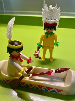 Playmobil indios letra b, 1976 amarillo pastel 1g