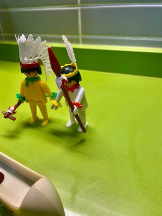 Playmobil indios letra b, 1976 amarillo pastel 1g