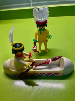Playmobil indios letra b, 1976 amarillo pastel 1g