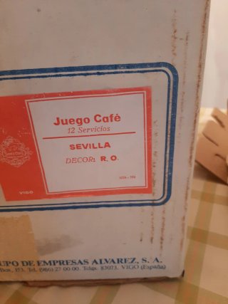 Juego de café Santa clara, 12 servicios