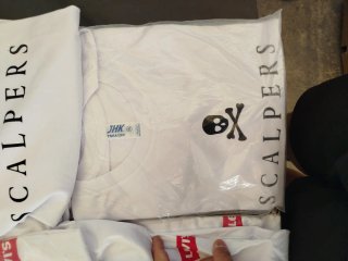 Camisetas scaplers blancas