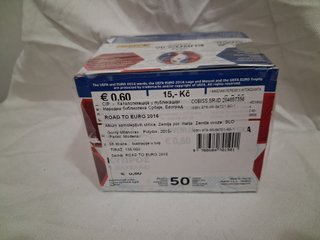 Box 50 bustine Panini "Road to Euro 2016" sigillat