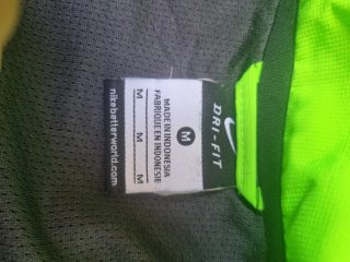 Chaqueta de Chándal Nike Dri-FIT Gris y Verde Neón