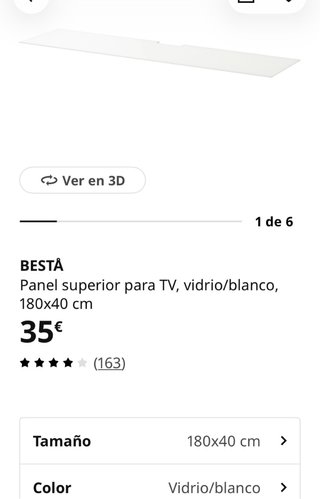 IKEA BESTÅ 240cm. Regalo 2 panel superior vidrio.