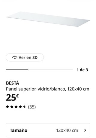 IKEA BESTÅ 240cm. Regalo 2 panel superior vidrio.