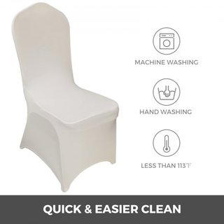 Cubiertas de Silla Plegables de Spandex Elástico, Cubierta de Silla Ajustable Universal, Fundas Protectores Removibles y Lavables, para Bodas, Vacaciones, Banquetes, Fiestas, Celebraciones, Comedo...