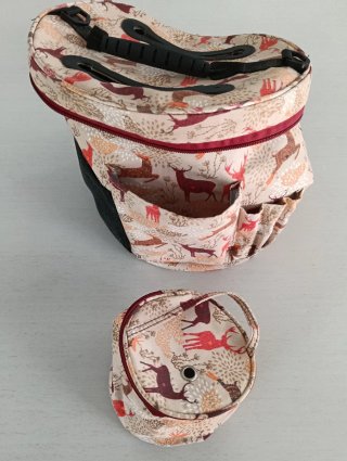 Bolsa de tela con estampado de ciervos