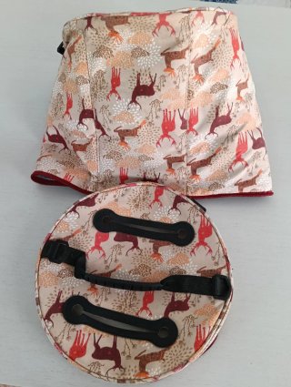 Bolsa de tela con estampado de ciervos